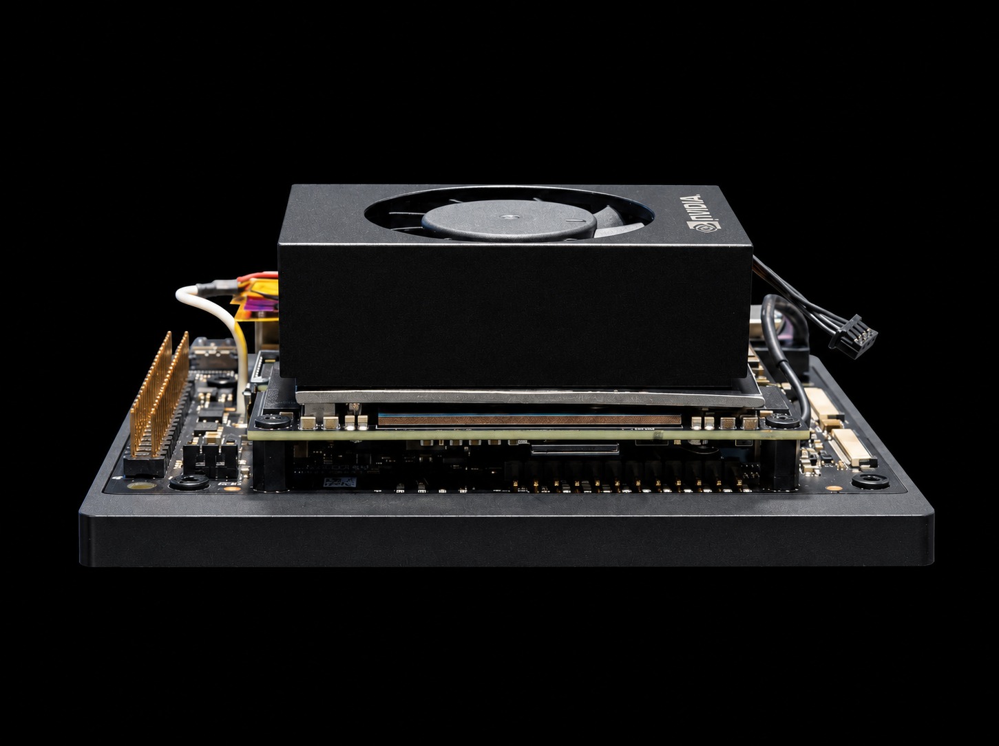 Jetson with standard fan Side View