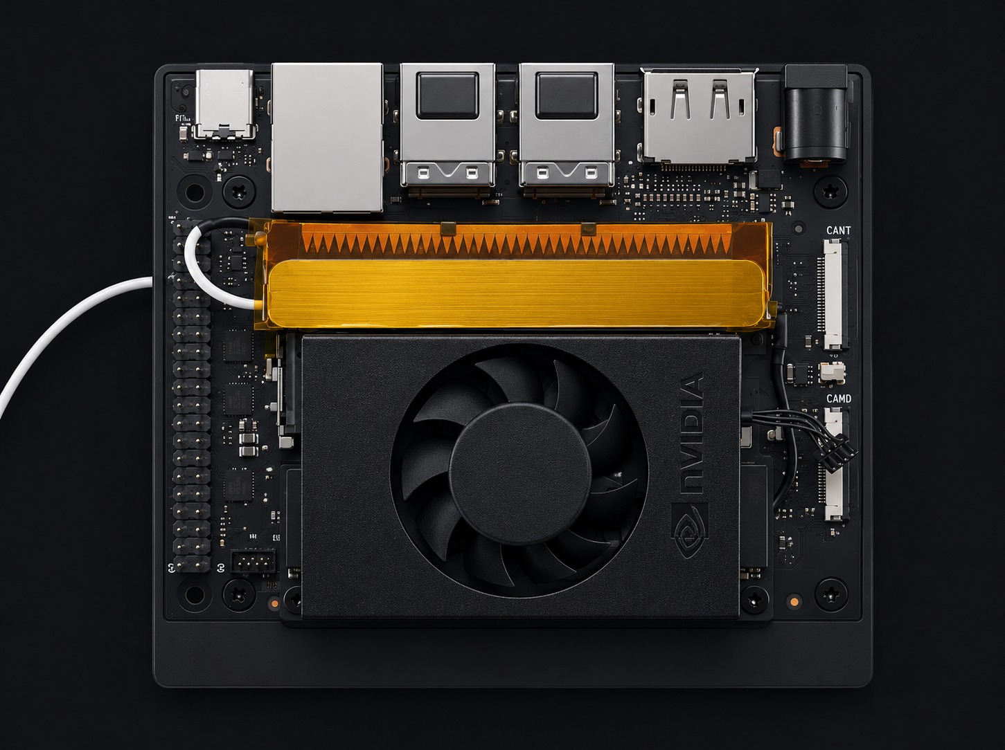 Jetson with standard fan Top View